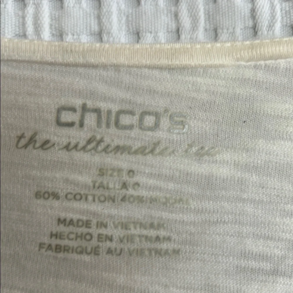 Chico's Cream Long Cardigan